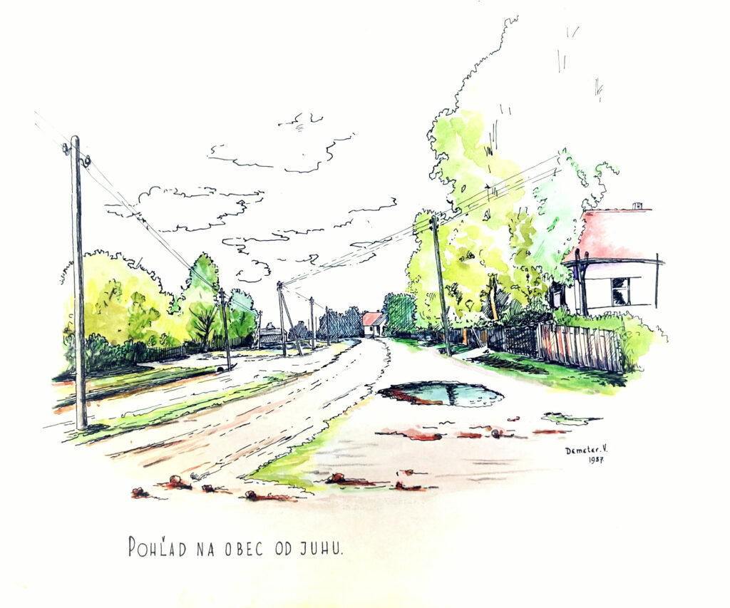 Nakreslená obec Vrbnica